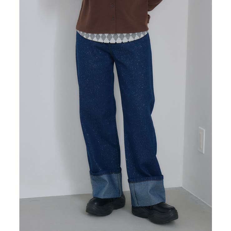 ロールアップラメデニムPT | RETRO GIRL | 詳細画像17 