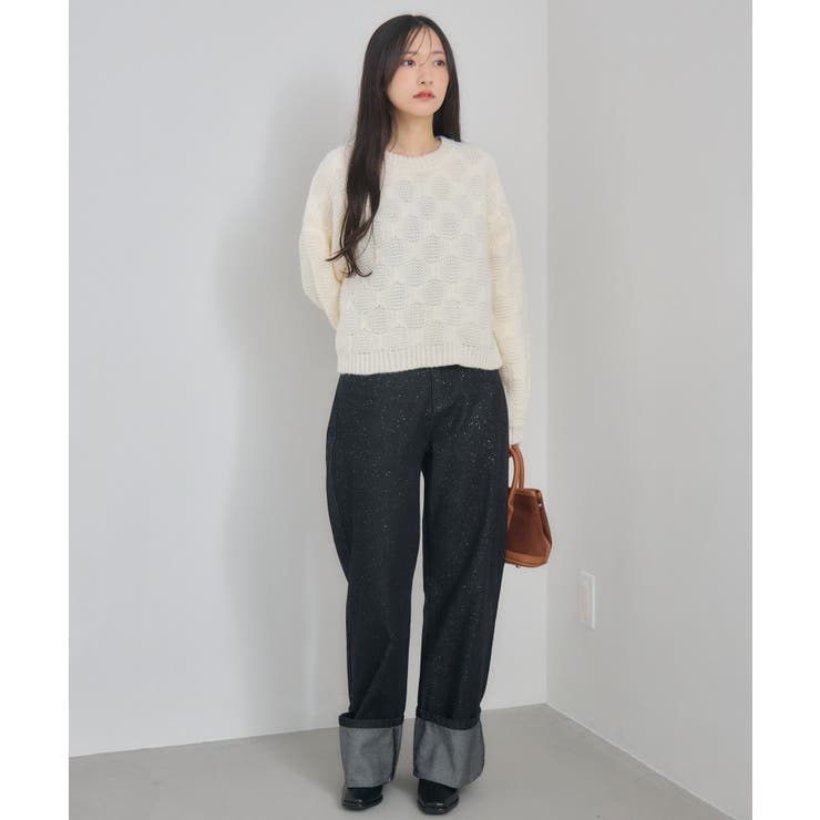 ロールアップラメデニムPT | RETRO GIRL | 詳細画像28 