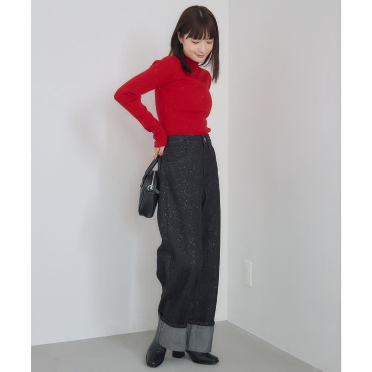 ロールアップラメデニムPT | RETRO GIRL | 詳細画像29 