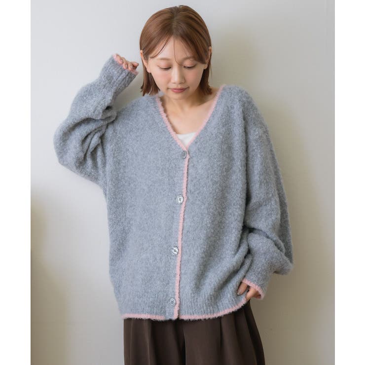 バイカラーBIGカーデ | RETRO GIRL | 詳細画像18 