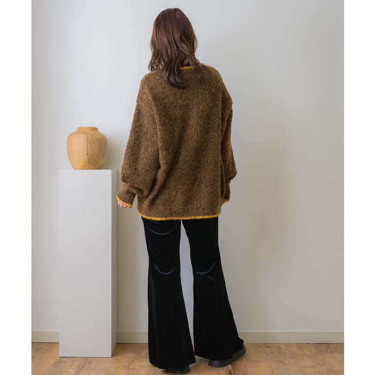 バイカラーBIGカーデ | RETRO GIRL | 詳細画像25 