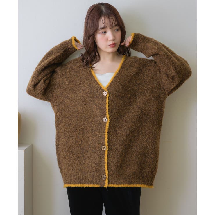 バイカラーBIGカーデ | RETRO GIRL | 詳細画像27 