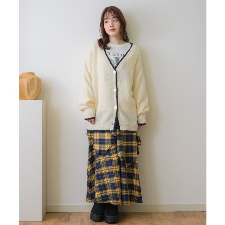 バイカラーBIGカーデ | RETRO GIRL | 詳細画像3 