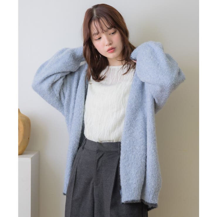 バイカラーBIGカーデ | RETRO GIRL | 詳細画像39 