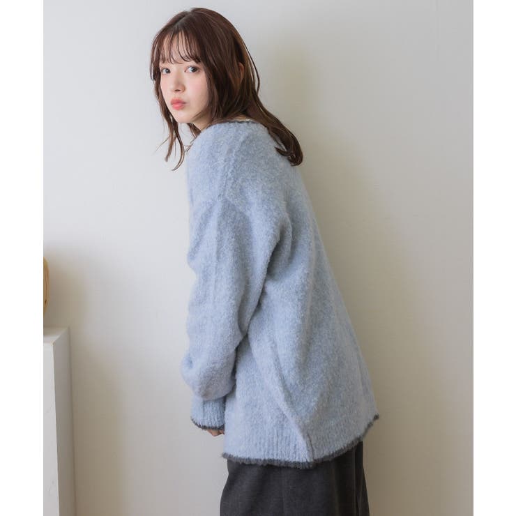 バイカラーBIGカーデ | RETRO GIRL | 詳細画像42 