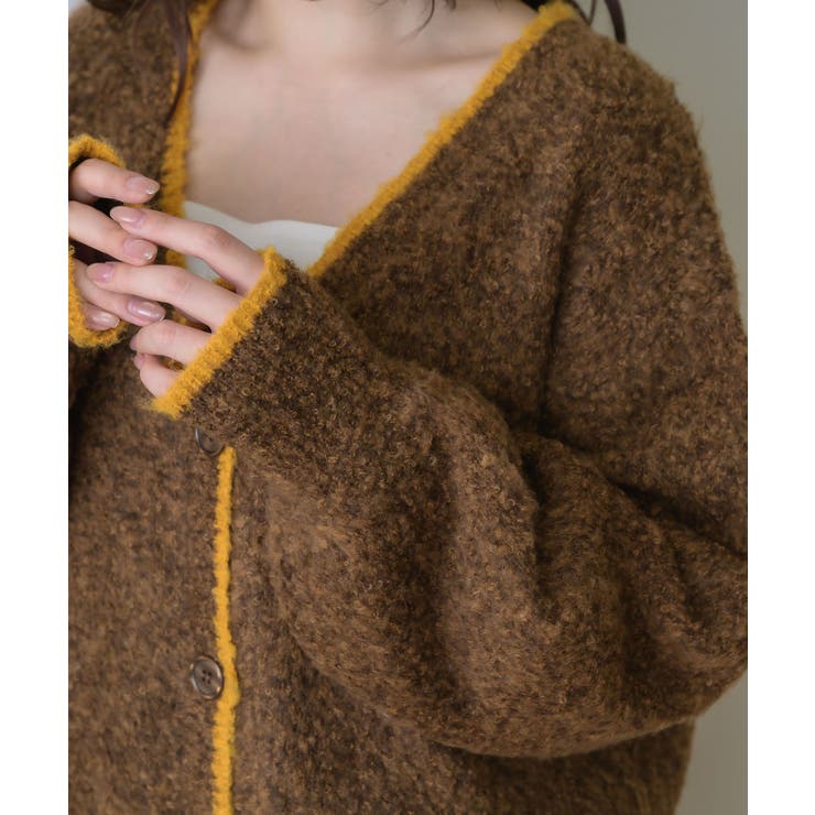 バイカラーBIGカーデ | RETRO GIRL | 詳細画像44 