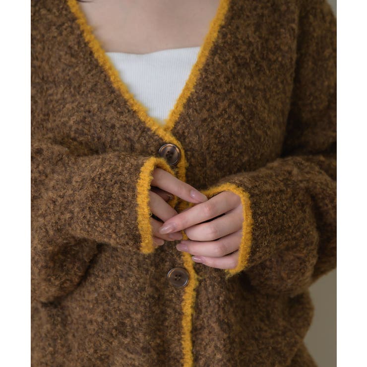 バイカラーBIGカーデ | RETRO GIRL | 詳細画像45 