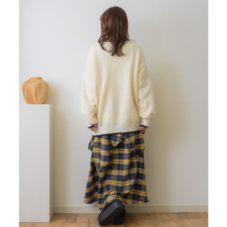 バイカラーBIGカーデ | RETRO GIRL | 詳細画像5 