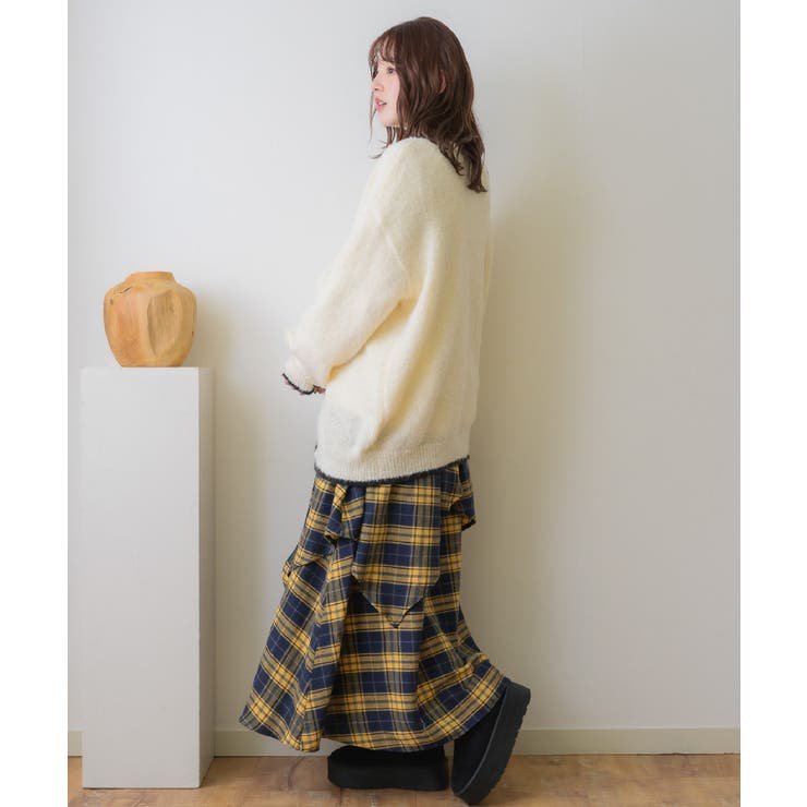 バイカラーBIGカーデ | RETRO GIRL | 詳細画像6 