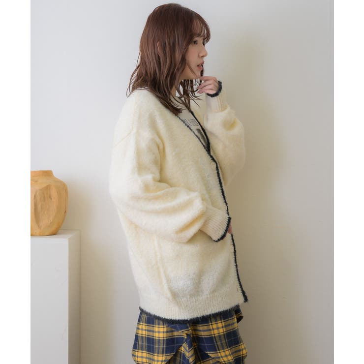 バイカラーBIGカーデ | RETRO GIRL | 詳細画像8 