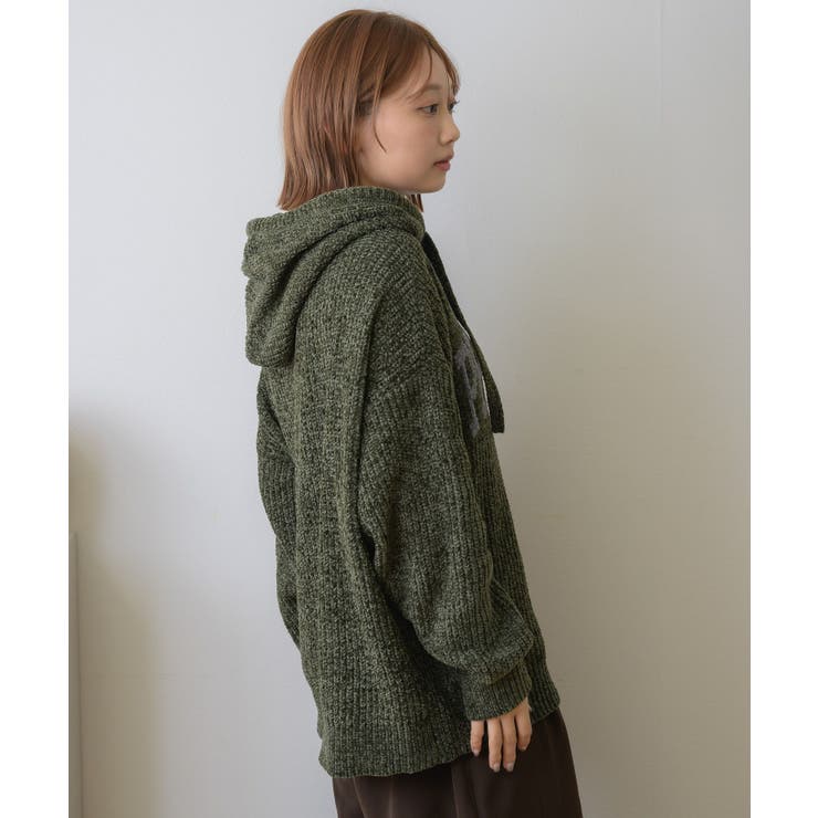 フーディーモールニット | RETRO GIRL | 詳細画像12 