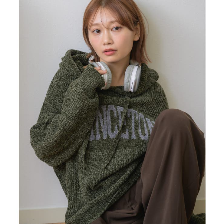 フーディーモールニット | RETRO GIRL | 詳細画像2 