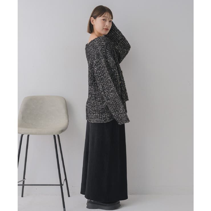 ツイードニットBIGカーデ | RETRO GIRL | 詳細画像15 