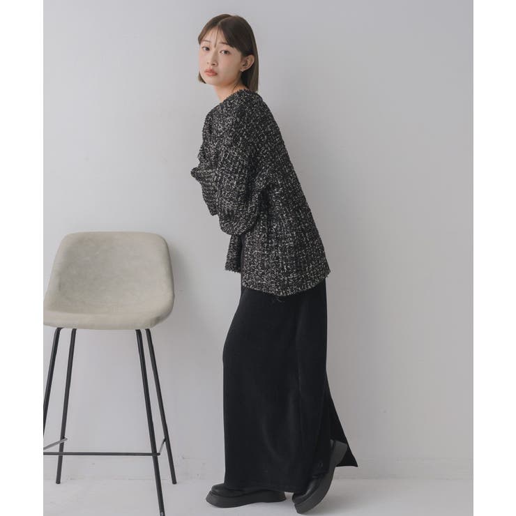 ツイードニットBIGカーデ | RETRO GIRL | 詳細画像17 