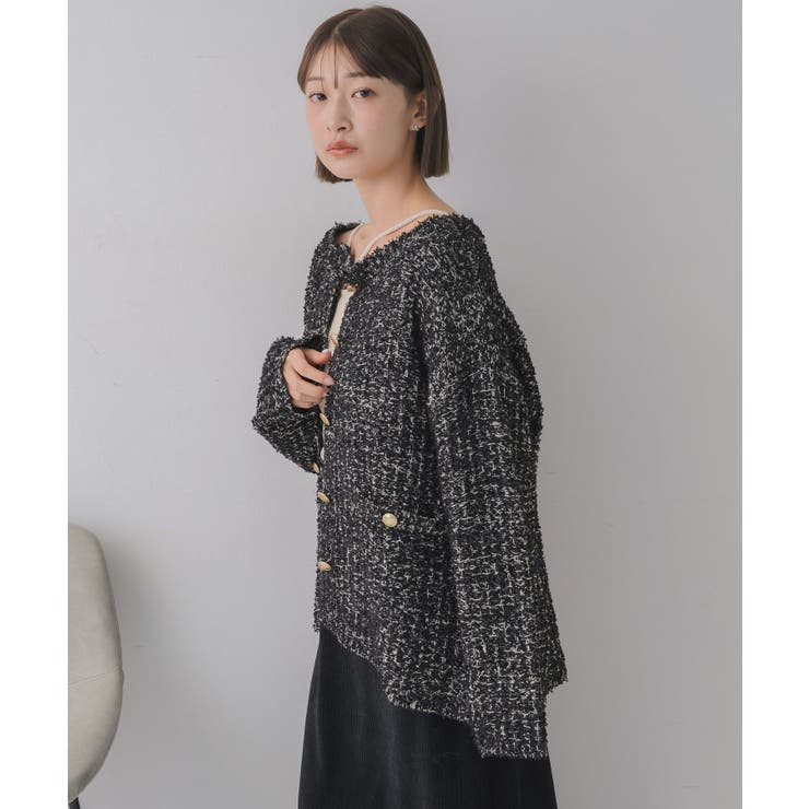 ツイードニットBIGカーデ | RETRO GIRL | 詳細画像21 