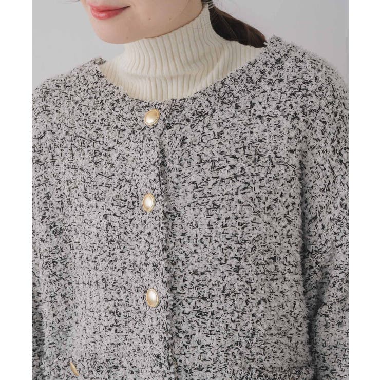 ツイードニットBIGカーデ | RETRO GIRL | 詳細画像22 