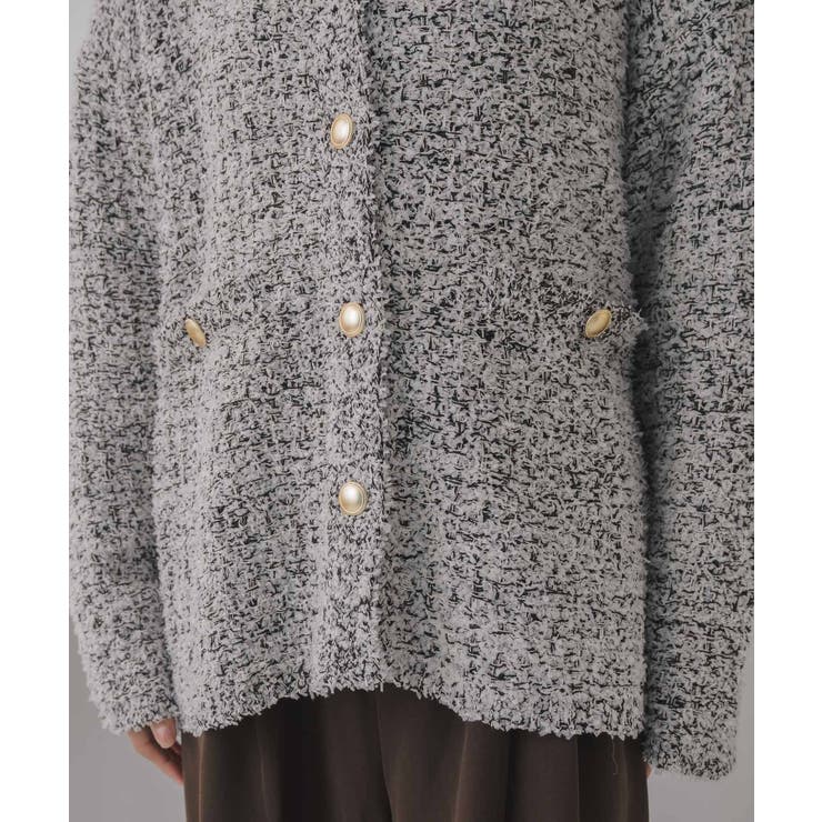 ツイードニットBIGカーデ | RETRO GIRL | 詳細画像23 