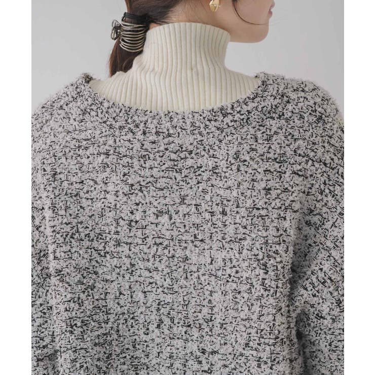 ツイードニットBIGカーデ | RETRO GIRL | 詳細画像25 