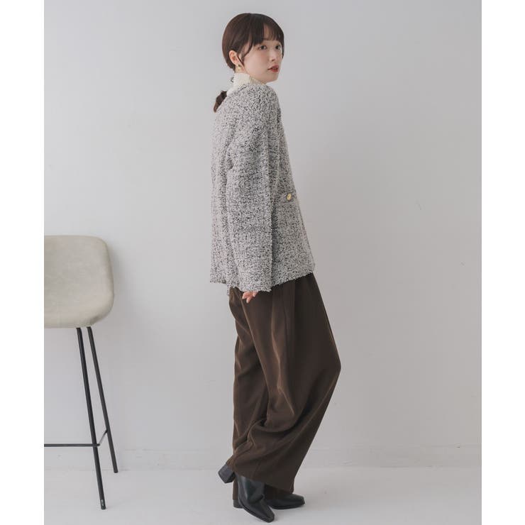 ツイードニットBIGカーデ | RETRO GIRL | 詳細画像5 