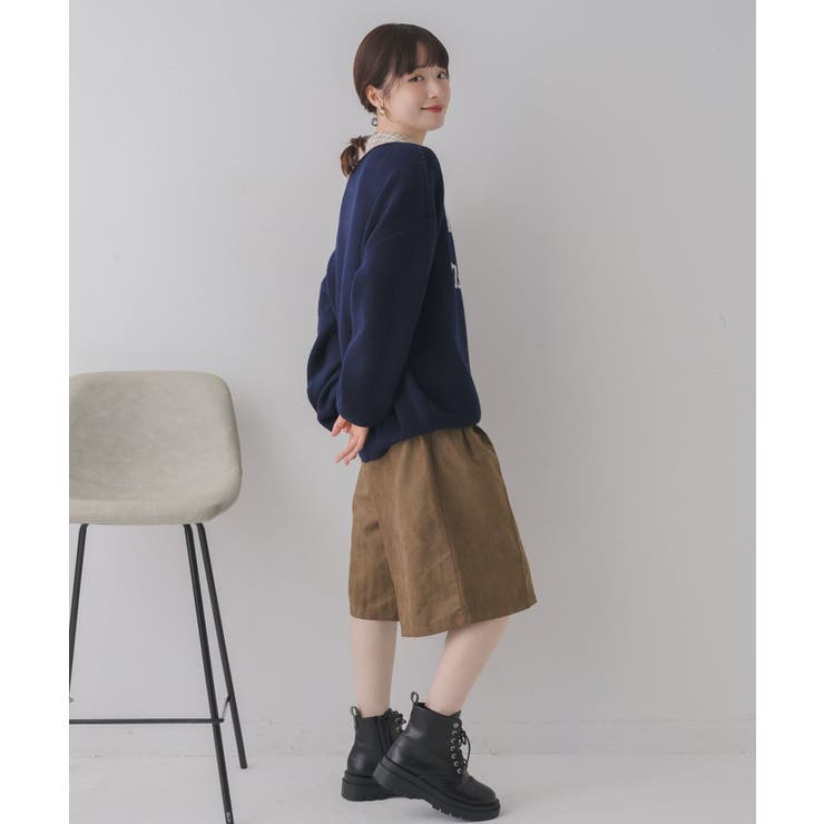 シャツ襟付ロゴニット | RETRO GIRL | 詳細画像3 