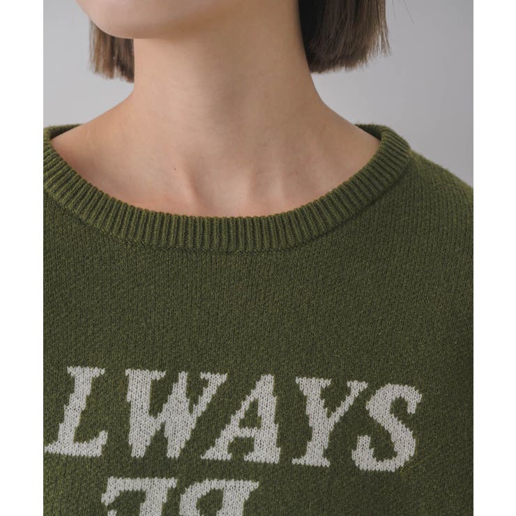 シャツ襟付ロゴニット | RETRO GIRL | 詳細画像34 