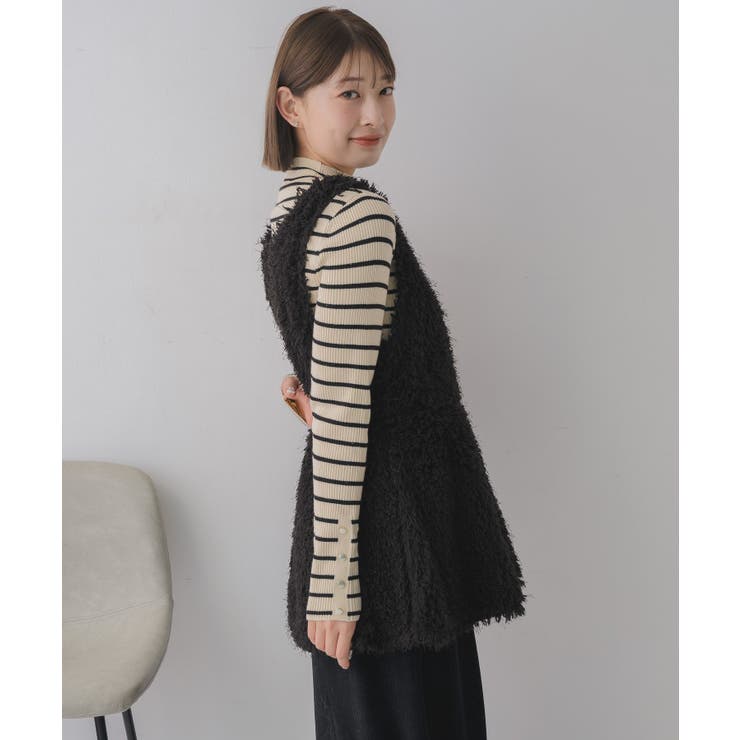 ボアペプラムベスト | RETRO GIRL | 詳細画像7 