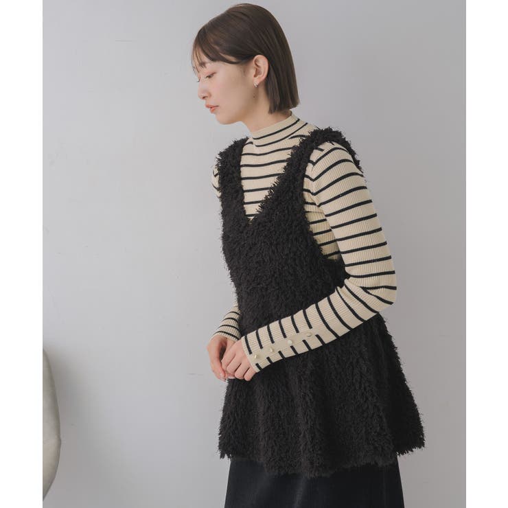 ボアペプラムベスト | RETRO GIRL | 詳細画像9 