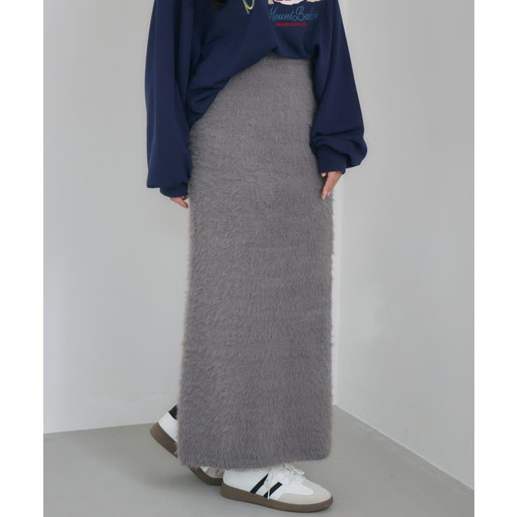 GRY0 | ラメシャギーニットSK | RETRO GIRL