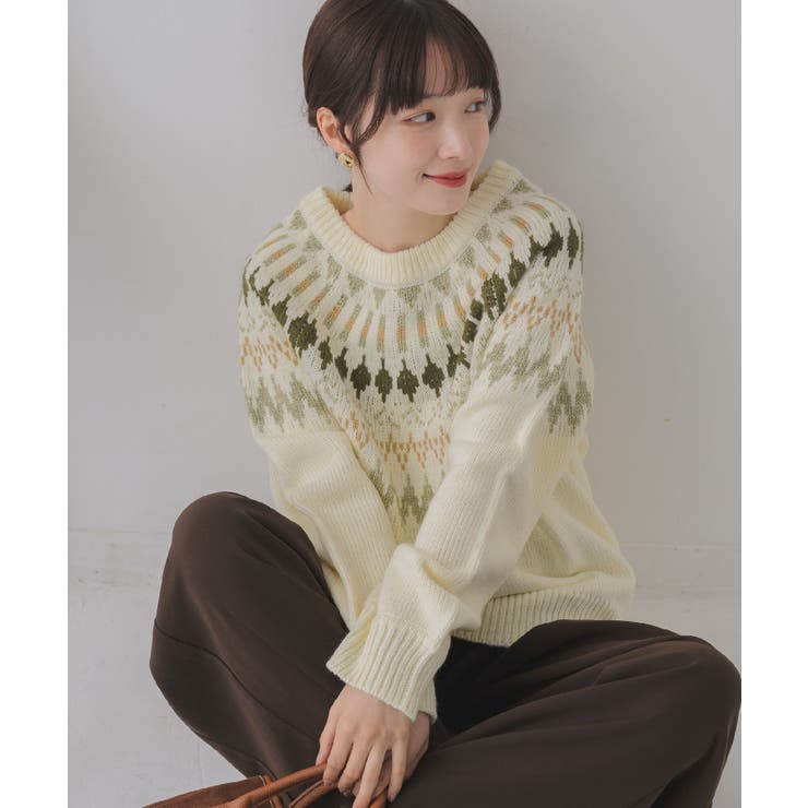 求心柄ニット | RETRO GIRL | 詳細画像2 