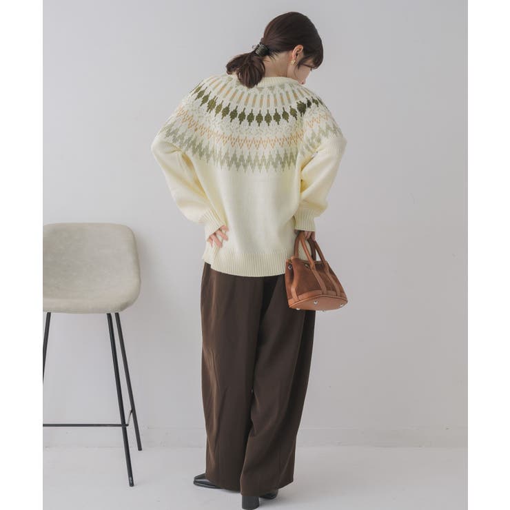 求心柄ニット | RETRO GIRL | 詳細画像6 