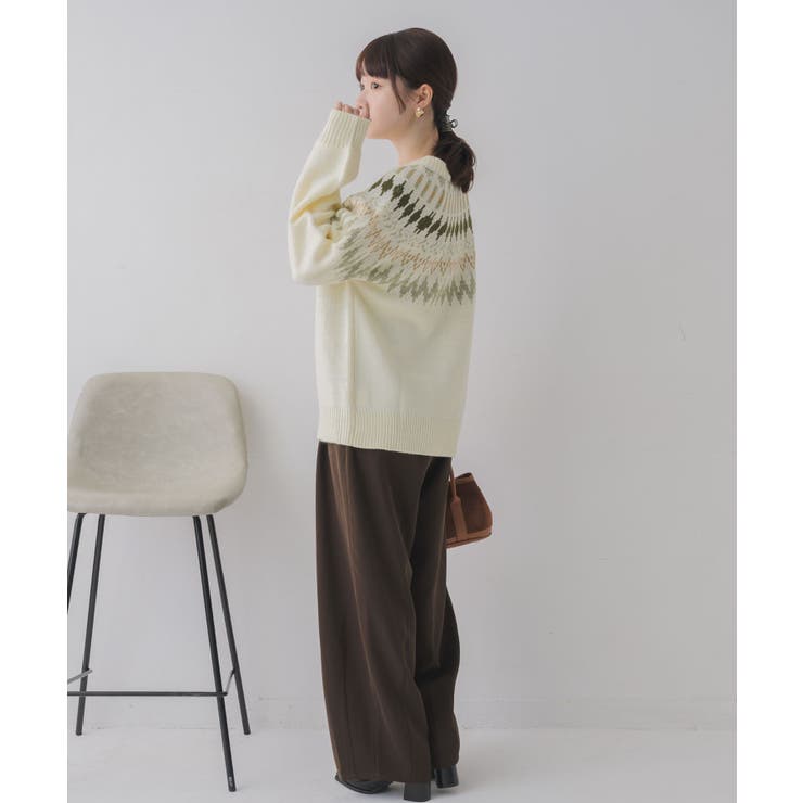 求心柄ニット | RETRO GIRL | 詳細画像7 