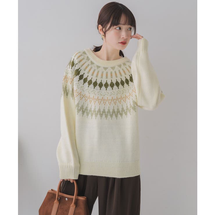 求心柄ニット | RETRO GIRL | 詳細画像8 