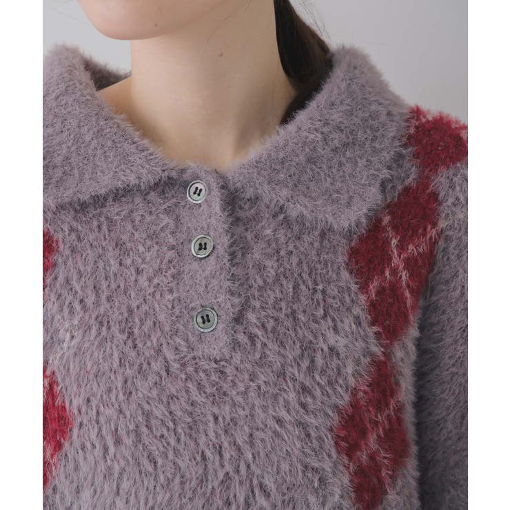 アーガイルポロニット | RETRO GIRL | 詳細画像31 