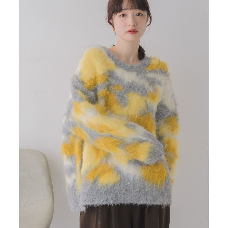 YEL0 | ニュアンス柄起毛NT | RETRO GIRL