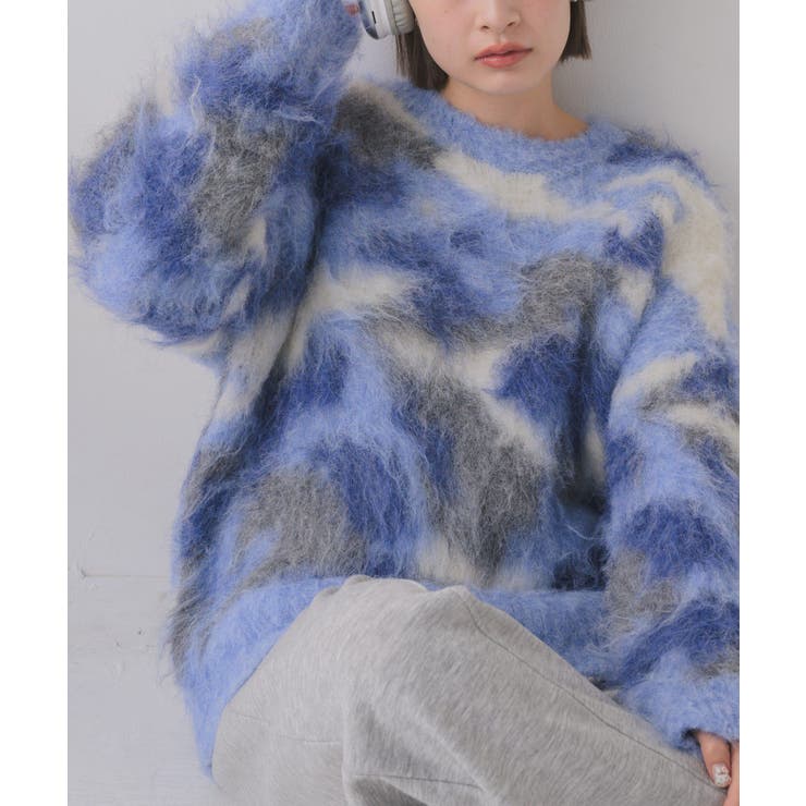 BLU0 | ニュアンス柄起毛NT | RETRO GIRL