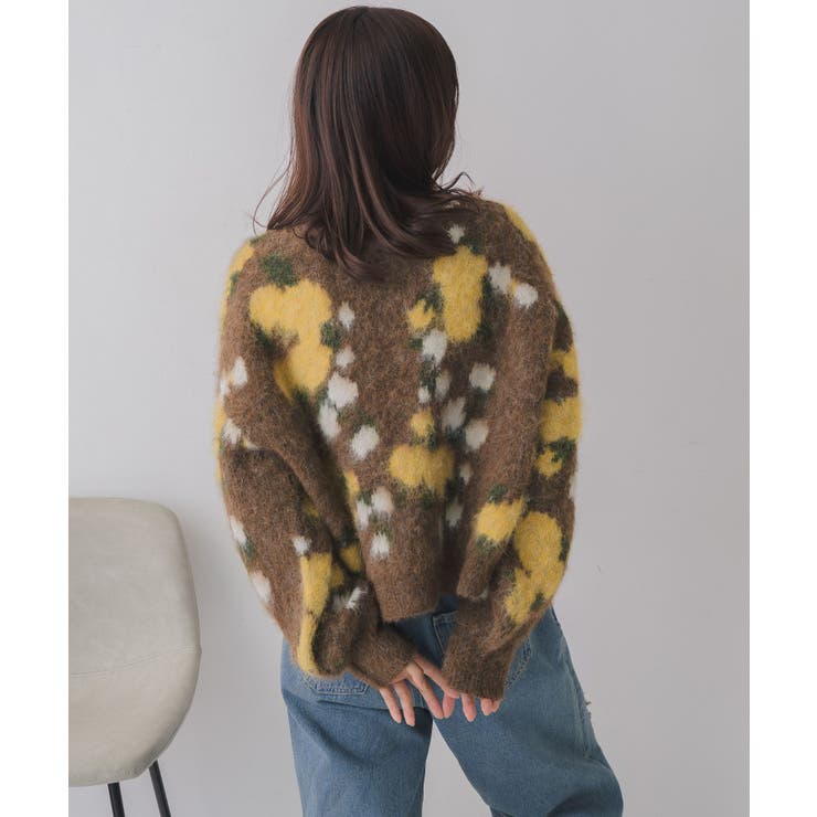 花柄起毛NTカーデ | RETRO GIRL | 詳細画像10 