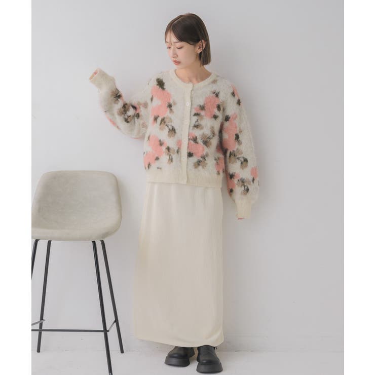 花柄起毛NTカーデ | RETRO GIRL | 詳細画像12 