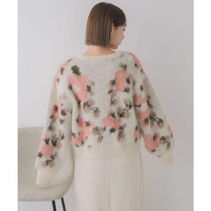 花柄起毛NTカーデ | RETRO GIRL | 詳細画像18 