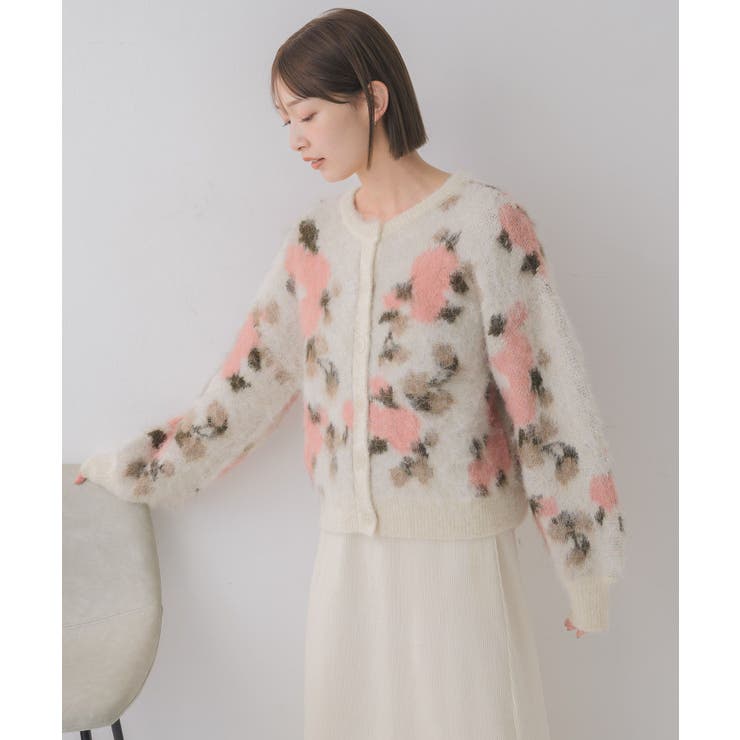 花柄起毛NTカーデ | RETRO GIRL | 詳細画像20 