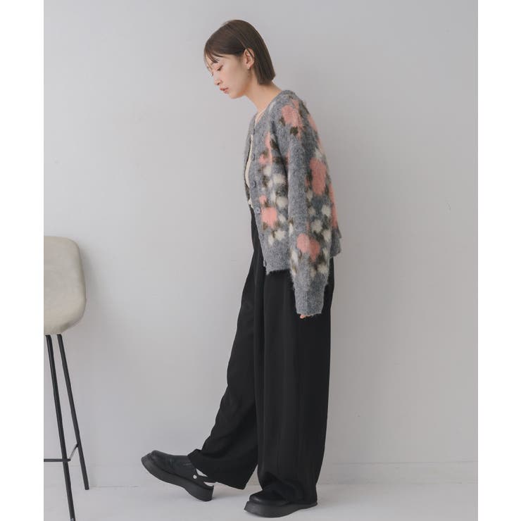 花柄起毛NTカーデ | RETRO GIRL | 詳細画像24 