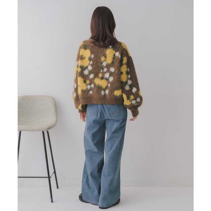 花柄起毛NTカーデ | RETRO GIRL | 詳細画像5 