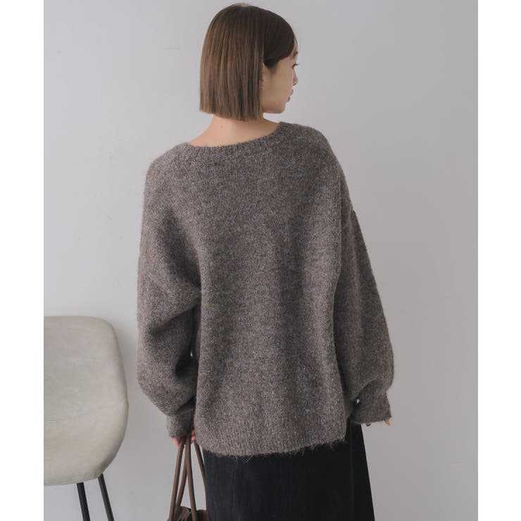 キーネック起毛ニット | RETRO GIRL | 詳細画像10 