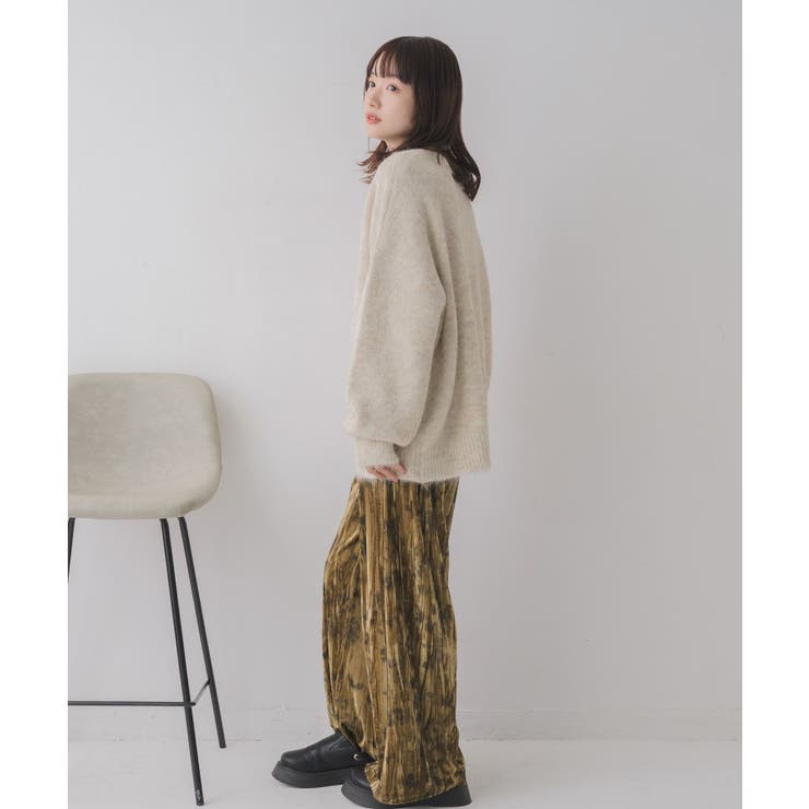 キーネック起毛ニット | RETRO GIRL | 詳細画像15 