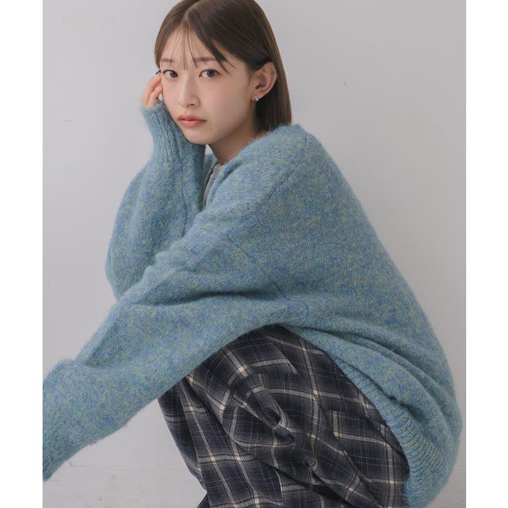 キーネック起毛ニット | RETRO GIRL | 詳細画像20 