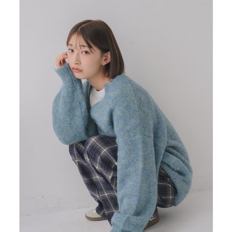 キーネック起毛ニット | RETRO GIRL | 詳細画像21 