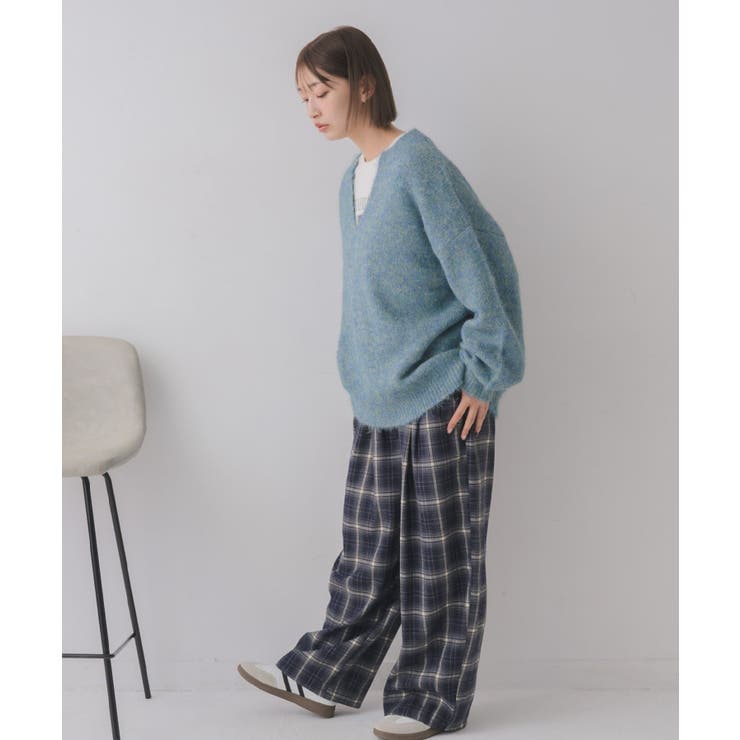 キーネック起毛ニット | RETRO GIRL | 詳細画像25 