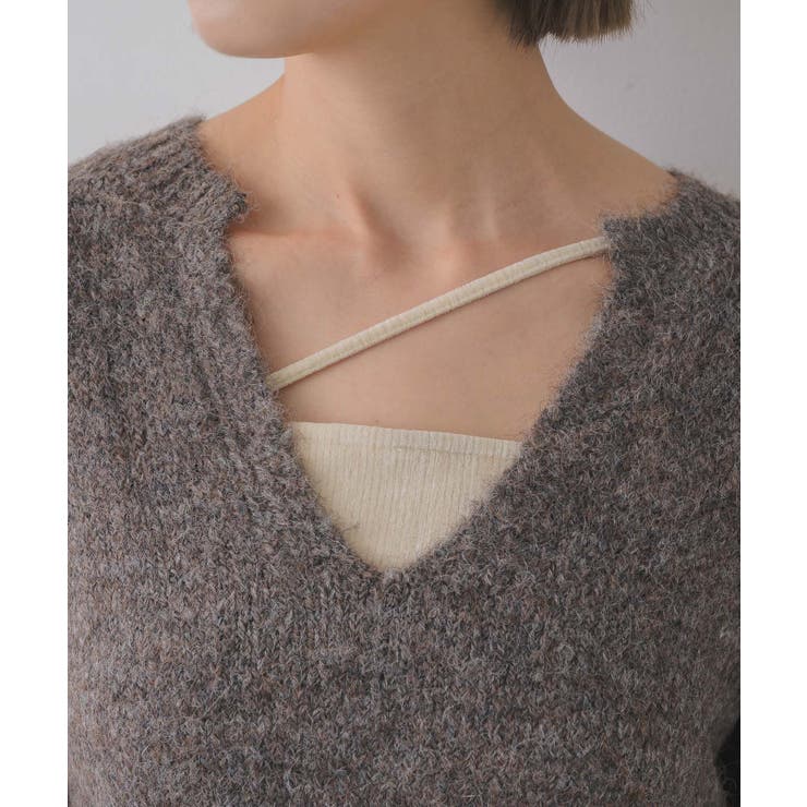 キーネック起毛ニット | RETRO GIRL | 詳細画像30 