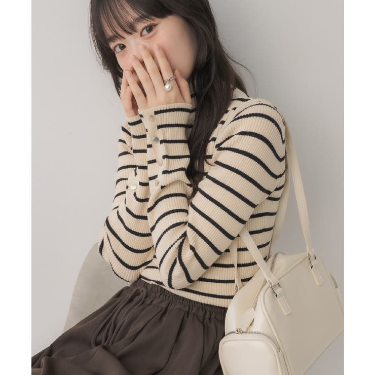 【WEB限定カラー追加】スパンコールリブハイネックNT | RETRO GIRL | 詳細画像1 