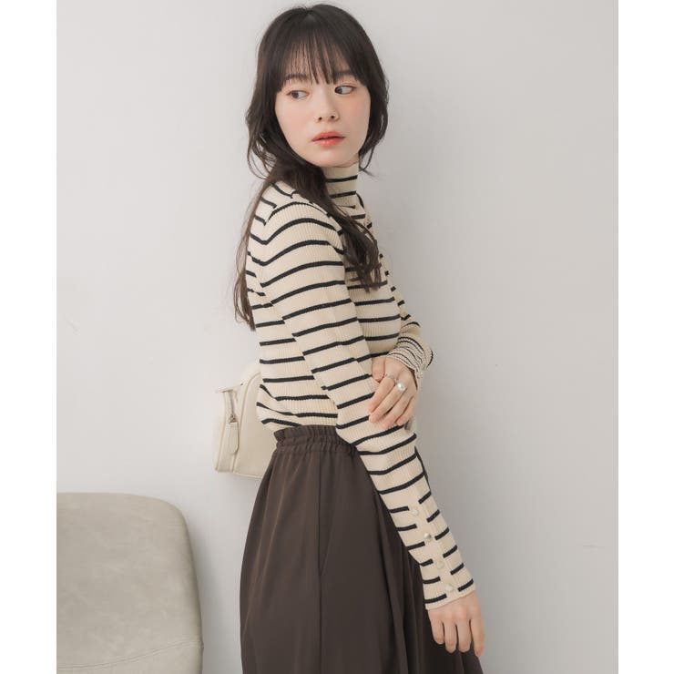 【WEB限定カラー追加】スパンコールリブハイネックNT | RETRO GIRL | 詳細画像10 