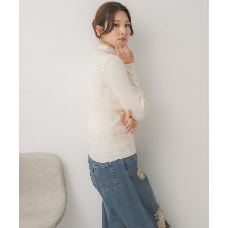 【WEB限定カラー追加】スパンコールリブハイネックNT | RETRO GIRL | 詳細画像18 